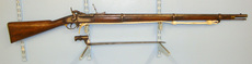 Royal Small Arms Factory (Enfield) 577 Obsolete Calibre 3 Band Rifle With Nipple Protector Chain Buff Leather Sling & Socket Bayonet. Single Shot .577 Rifle