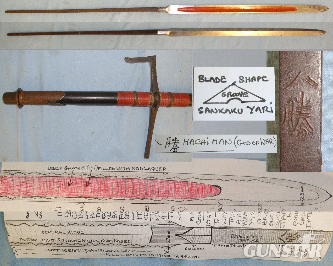 HIGH QUALITY**ANCIENT BLADE EARLY EDO PERIOD C1600-1670’s**LARGE** Japanese Horseman’s Su-Yari Fighting Spear With Rare Signed Tang ‘Hachi Man’ (God Of War), Saya Scabbard, Japanese Oak Shaft & Expert Assessment. Sn 19630 Other Blade