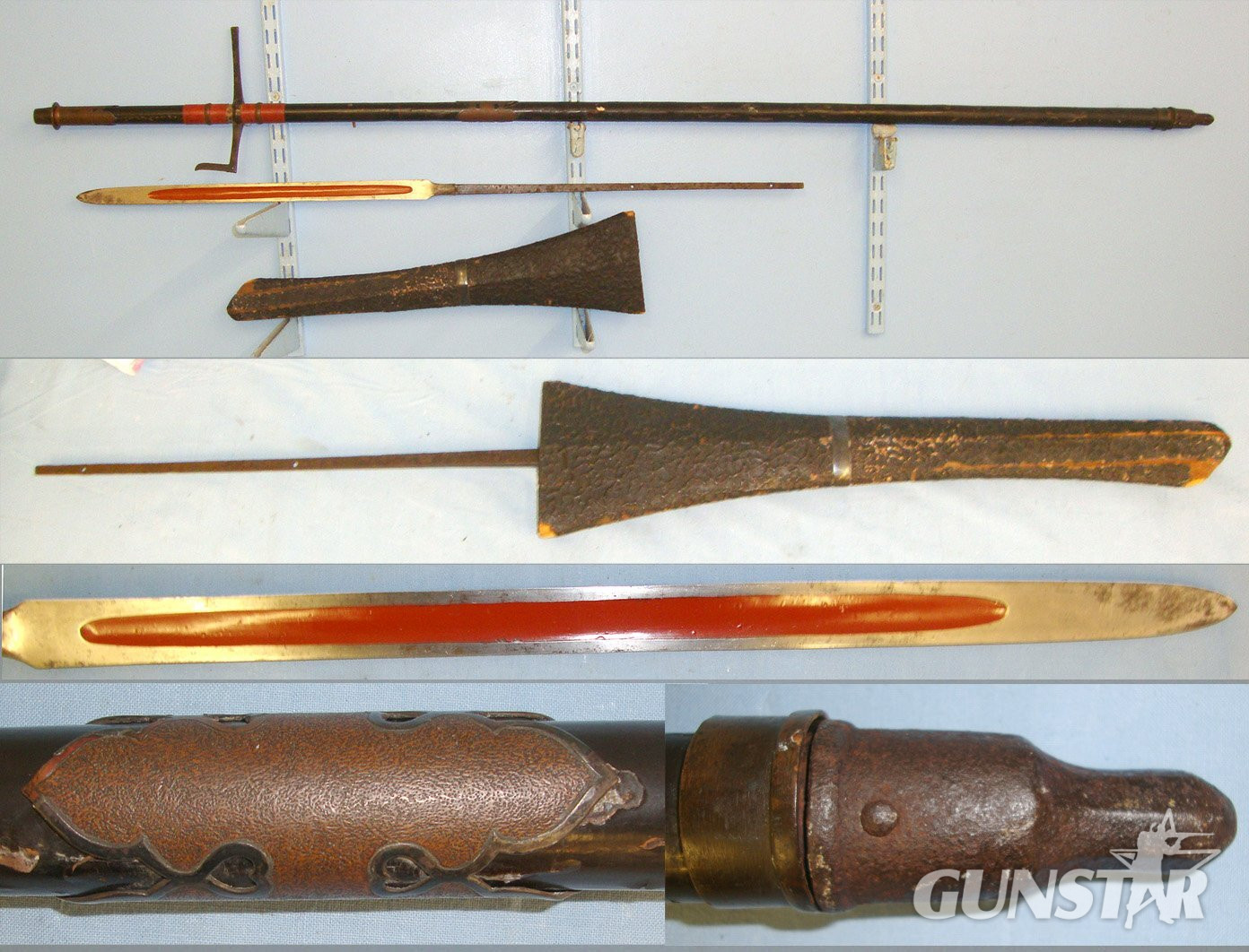  HIGH QUALITY**ANCIENT BLADE EARLY EDO PERIOD C1600-1670’s**LARGE** Japanese Horseman’s Su-Yari Fighting Spear With Rare Signed Tang ‘Hachi Man’ (God Of War), Saya Scabbard, Japanese Oak Shaft & Expert Assessment. Sn 19630 Other Blade