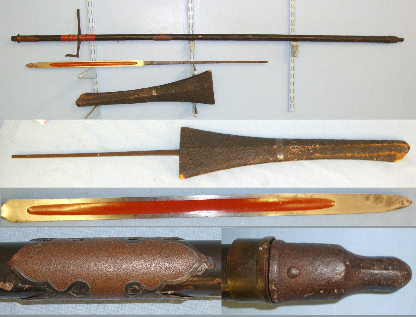  HIGH QUALITY**ANCIENT BLADE EARLY EDO PERIOD C1600-1670’s**LARGE** Japanese Horseman’s Su-Yari Fighting Spear With Rare Signed Tang ‘Hachi Man’ (God Of War), Saya Scabbard, Japanese Oak Shaft & Expert Assessment. Sn 19630 Other Blade