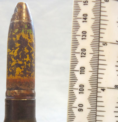  DEACTIVATED INERT WW2 (1942 dated) German 15 mm MK151/15 (15x96) HEIT (High Expl DEACTIVATED INERT WW2 (1942 dated) German 15 mm MK151/15 (15x96) HEIT (High Expl Antique & Militaria