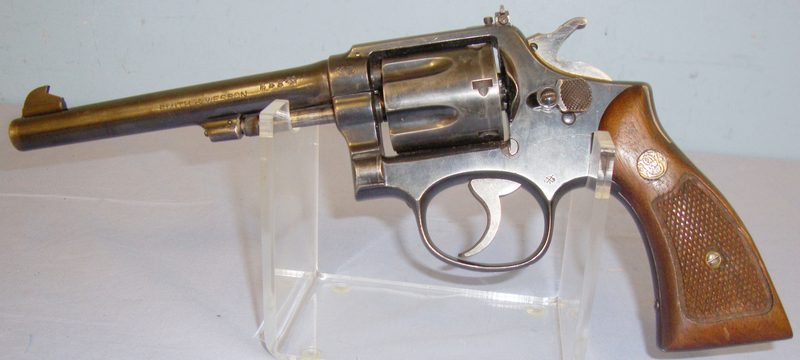  Smith & Wesson Smith & Wesson Military & Police .38 Calibre Revolver Parker Hale Converted To Target Pistol. **UK 1989 DEACTIVATION CERTIFICATED**Sn 10144. .38 Revolver