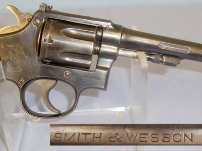 Smith & Wesson Smith & Wesson Military & Police .38 Calibre Revolver Parker Hale Converted To Target Pistol. **UK 1989 DEACTIVATION CERTIFICATED**Sn 10144. .38 Revolver