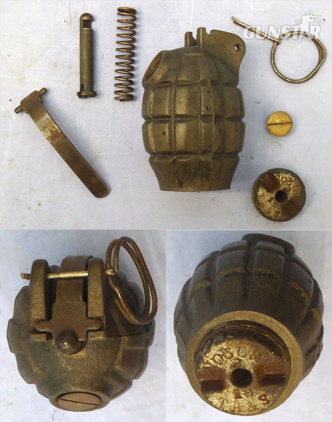  INERT DEACTIVATED. WW1 1918 Dated Mills No.36M MK1, Hand Grenade by The Falkirk Iron Company. - O 1898 INERT DEACTIVATED. WW1 1918 Dated Mills No.36M MK1, Hand Grenade by The Falkirk Iron Company. - O 1898  Other Ammunition