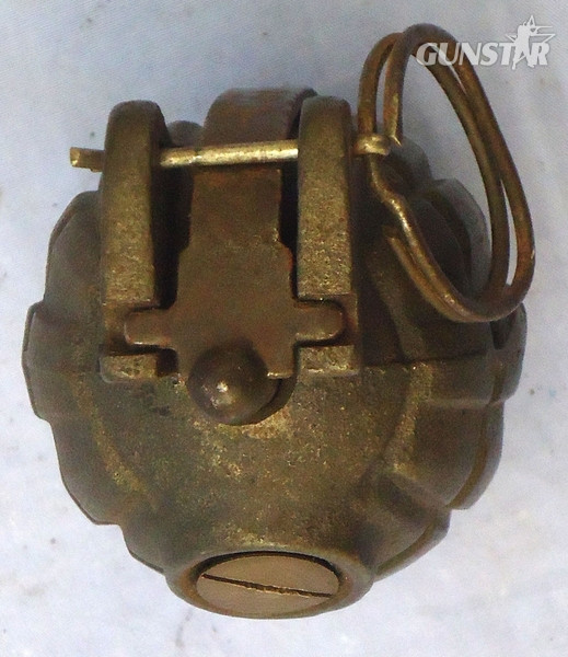 {CATEGORY} - INERT DEACTIVATED. WW1 1918 Dated Mills No.36M MK1, Hand Grenade by The Falkirk Iron Company. - O 1898 INERT DEACTIVATED. WW1 1918 Dated Mills No.36M MK1, Hand Grenade by The Falkirk Iron Company. - O 1898  Other Ammunition in 