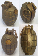 INERT DEACTIVATED. WW1 1918 Dated Mills No.36M MK1, Hand Grenade by The Falkirk Iron Company. - O 1898 INERT DEACTIVATED. WW1 1918 Dated Mills No.36M MK1, Hand Grenade by The Falkirk Iron Company. - O 1898  Other