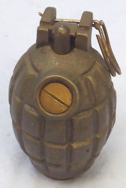 INERT DEACTIVATED. WW1 1918 Dated Mills No.36M MK1, Hand Grenade by The Falkirk Iron Company. - O 1898 INERT DEACTIVATED. WW1 1918 Dated Mills No.36M MK1, Hand Grenade by The Falkirk Iron Company. - O 1898  Other Ammunition 