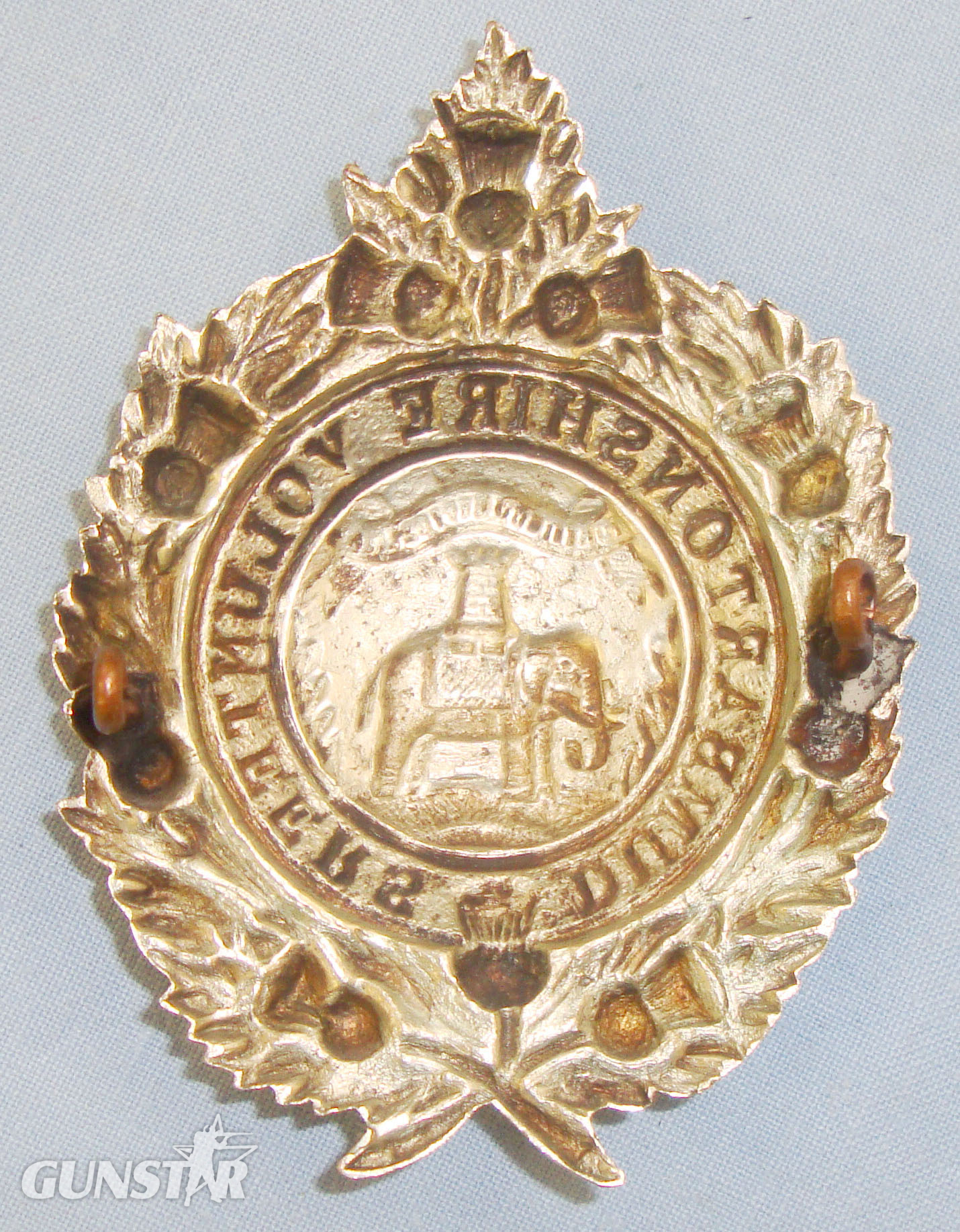  Victorian Era* Dunbartonshire Rifle Volunteers Cap Badge. BA 430. Victorian Era* Dunbartonshire Rifle Volunteers Cap Badge. BA 430. Antique & Militaria