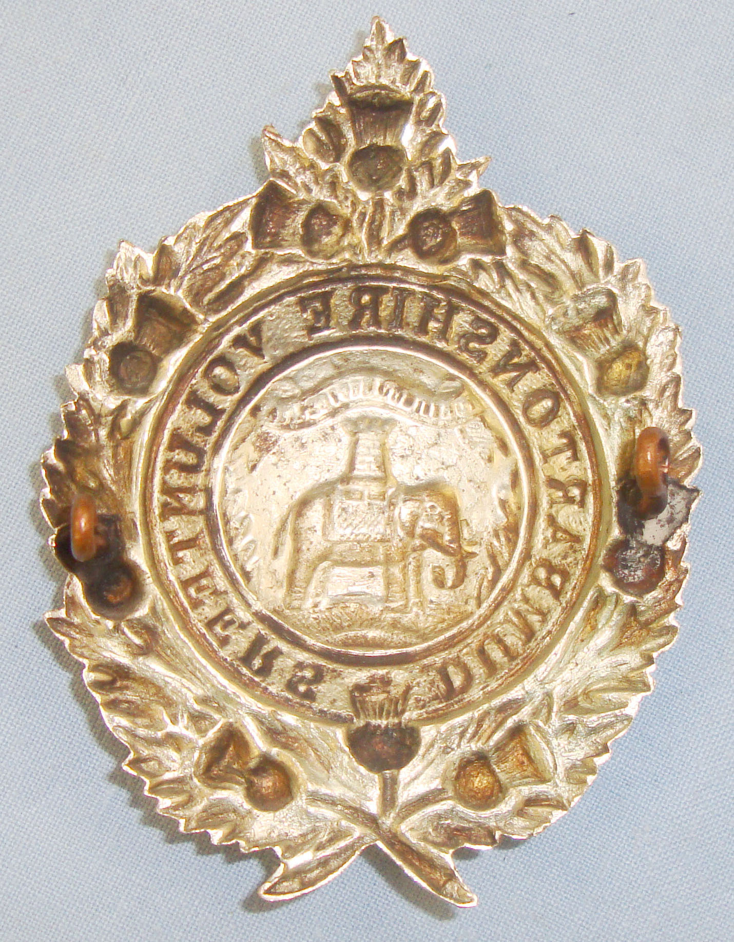  Victorian Era* Dunbartonshire Rifle Volunteers Cap Badge. BA 430. Victorian Era* Dunbartonshire Rifle Volunteers Cap Badge. BA 430. Antique & Militaria
