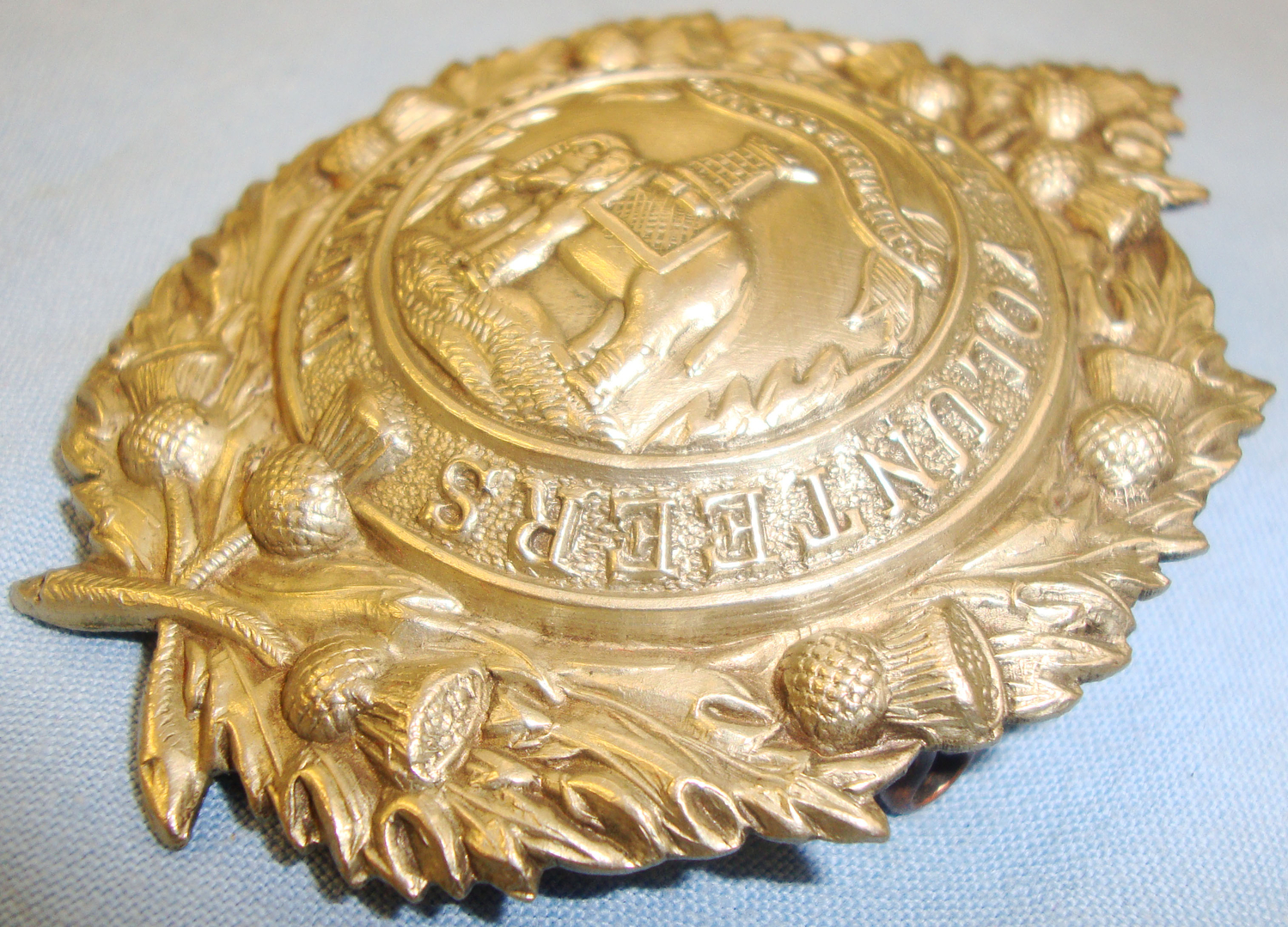 Victorian Era* Dunbartonshire Rifle Volunteers Cap Badge. BA 430. Victorian Era* Dunbartonshire Rifle Volunteers Cap Badge. BA 430. Antique & Militaria