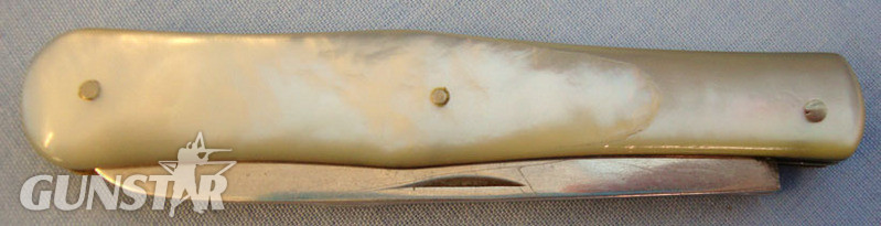 Victorian Silver Two Bladed Hallmarked 1890-1891 Sheffield Pocket Knife With Mot Knive