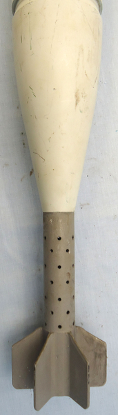  INERT DEACTIVATED. Unfired Original British L54A1 81MM Illuminating Mortar. - 19425 INERT DEACTIVATED. Unfired Original British L54A1 81MM Illuminating Mortar. - 19425  Other Ammunition