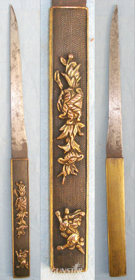  Meiji Period 1868-1900 Japanese Ko-Gatana (Side Knife) For Wakizashi Small Sword Or Katana Sword Saya (Scabbard) Pocket & Expert Assessment Notes. Sn 20730:4 Knive