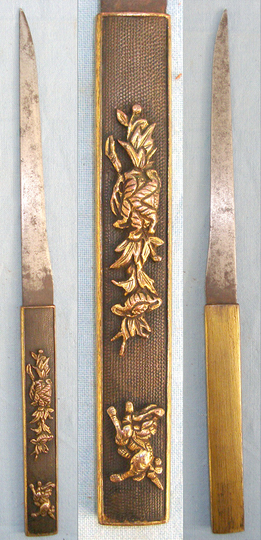  Meiji Period 1868-1900 Japanese Ko-Gatana (Side Knife) For Wakizashi Small Sword Or Katana Sword Saya (Scabbard) Pocket & Expert Assessment Notes. Sn 20730:4 Knive