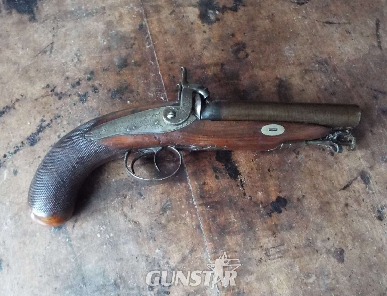 Willett 1851 Percussion Howdah Pistol .65 Cal Muzzleloader Muzzleloader - {CATEGORY} in 