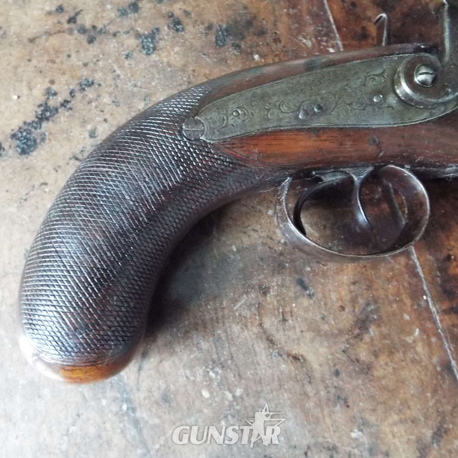 Willett 1851 Percussion Howdah Pistol .65 Cal Muzzleloader Muzzleloader - {CATEGORY}