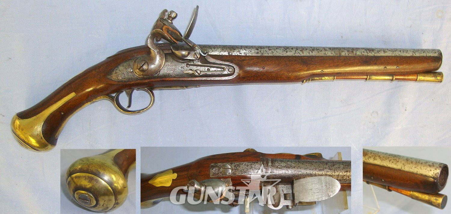 RARE**NAPOLEONIC WARS**1760 Dated Georgian British Edge Enfield Tower Pattern 1756 / 81 Land Service .650 Carbine Calibre Flintlock Heavy Dragoon Pistol Regiment Marked To The Kings Dragoon Guards With Stock Refurbished To Mint By The Royal Armouries. Sn  flintlock .65 Cal Muzzleloader Muzzleloader in 