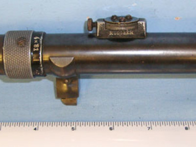 RÜDIGER HILDESHEIM 4x81 Sniper Telescopic Sight For Mauser G98 Rifles Retailed By W.Peting Berlin. Sight & Optic