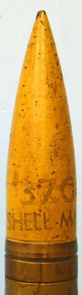  INERT DEACTIVATED. WW2 1942 Dated, Unfired American 37mm M16 (37 x 222R), HE (High Explosive) Base Fused Tank/ Anti-Tank Gun Round. - O 1852 INERT DEACTIVATED. WW2 1942 Dated, Unfired American 37mm M16 (37 x 222R), HE (High Explosive) Base Fused Tank/ Anti-Tank Gun Round. - O 1852  Other Ammunition