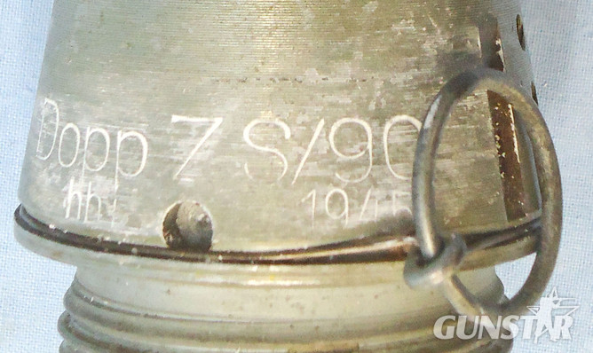 INERT DEACTIVATED. Scarce, Unfired, German WW2, 1945 Dated Dopp Z S/90 Clockwork Time Fuze For The 17 cm. Kanone 18 in Morserlafette. - O 2081 INERT DEACTIVATED. Scarce, Unfired, German WW2, 1945 Dated Dopp Z S/90 Clockwork Time Fuze For The 17 cm. Kanone 18 in Morserlafette. - O 2081  Other Ammunition - {CATEGORY} in 