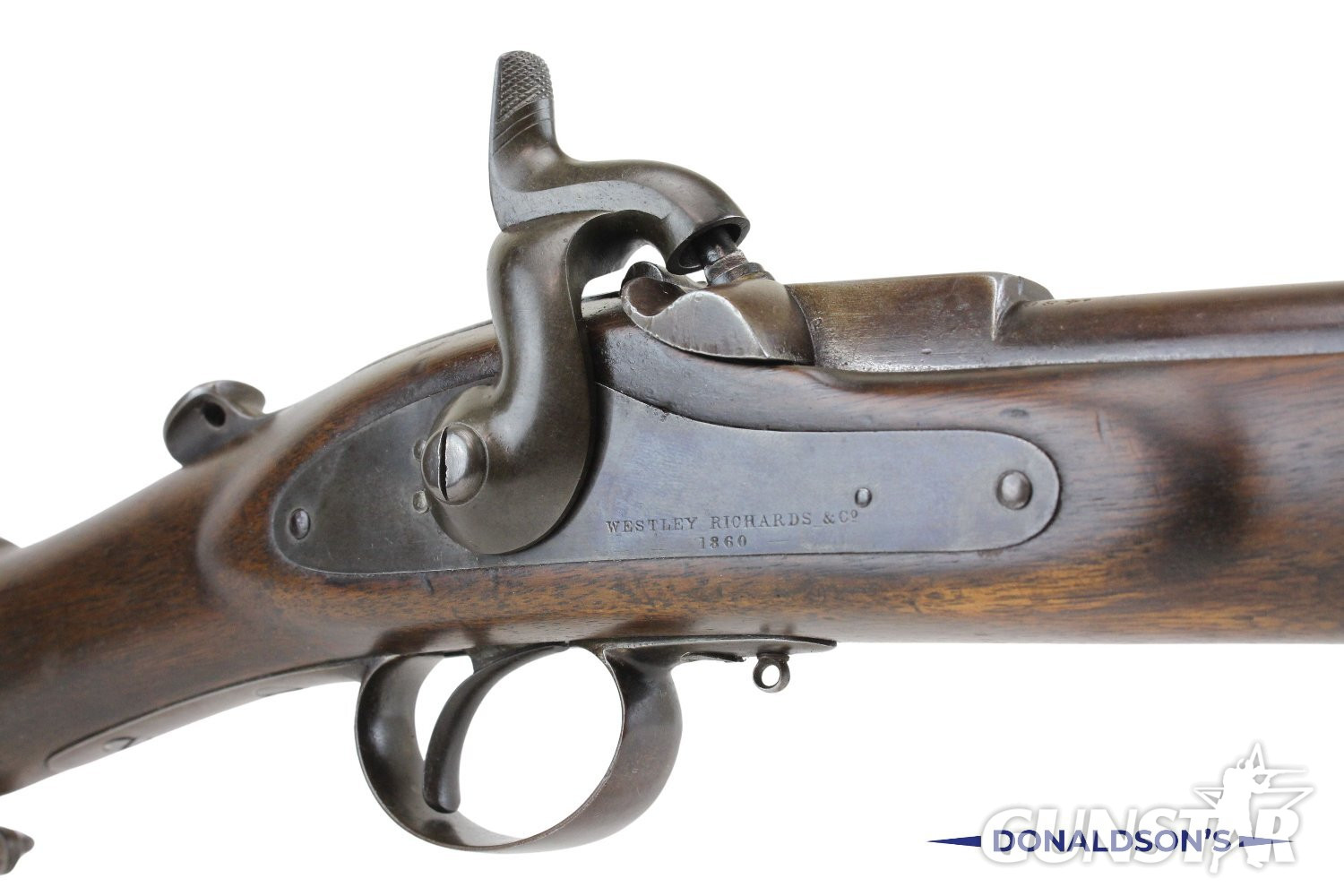 Westley Richards Westley Richards Monkey Tail Single Shot .45 Rifle in 