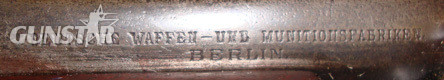 DWM M 1896 Bolt Action 6.5 mm Rifle