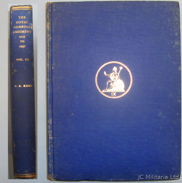 *’The Royal Norfolk Regiment 1919-1951’ by ‘Lt.Comm  P.K.Kemp’.  BO 400. *’The Royal Norfolk Regiment 1919-1951’ by ‘Lt.Comm  P.K.Kemp’.  BO 400. Other Accessory in 