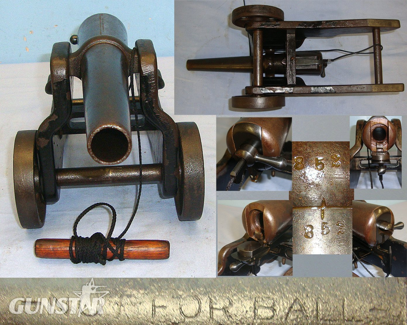 1904-1907 EARLY 1” MUZZLE DIAMETER VARIANT**Winchester USA Model 1898 10 Gauge Obsolete Calibre Breech Loading Black Powder Blank Firing Signal Cannon  None Cannon in 
