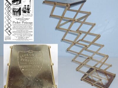 WWI Officers Private Purchase ‘The Lifeguard’ Pocket Trench Periscope by F Duerr & Sons of Manchester. 22553:6. WWI Officers Private Purchase ‘The Lifeguard’ Pocket Trench Periscope by F Duerr & Sons of Manchester. 22553:6.  Antique & Militaria