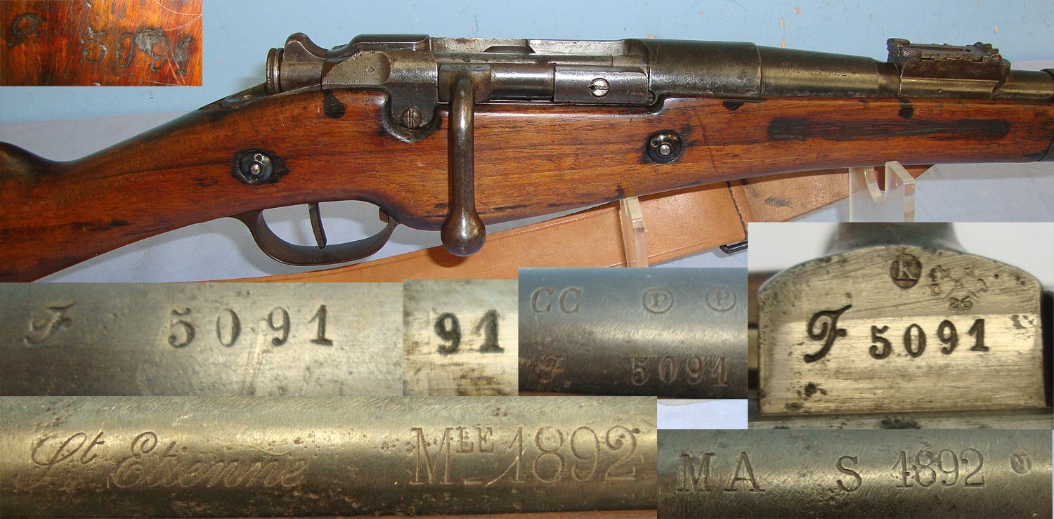 SCARCE*ALL MATCHING NUMBERS INCLUDING BOLT*WW1 Era French Berthier St Etienne Arsenal, Model 1892 8mm Calibre Bolt Action Mounted Infantry & Cavalry Carbine & Sling**UK/ EU 2026 DEACTIVATION MOVING PARTS**Sn 23593 deactivated rifle Bolt Action None Rifle
