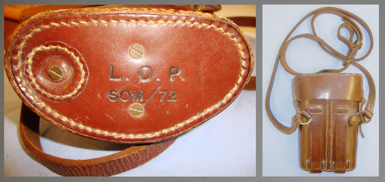  WWI Pattern British Officers Trench Lamp and Leather Case with Straps to Fit Sam Browne Equipment Belt. 20777:2. WWI Pattern British Officers Trench Lamp and Leather Case with Straps to Fit Sam Browne Equipment Belt. 20777:2. Antique & Militaria