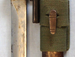 British Trials Pattern FN FAL X2E1 Bayonet & X1E1 Scabbard Made In Belgium. Bayonet