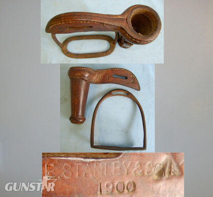  Stanley British WD Cavalry Leather Saddle Lance Bucket By Stanley & Sons With Original S Other Accessory