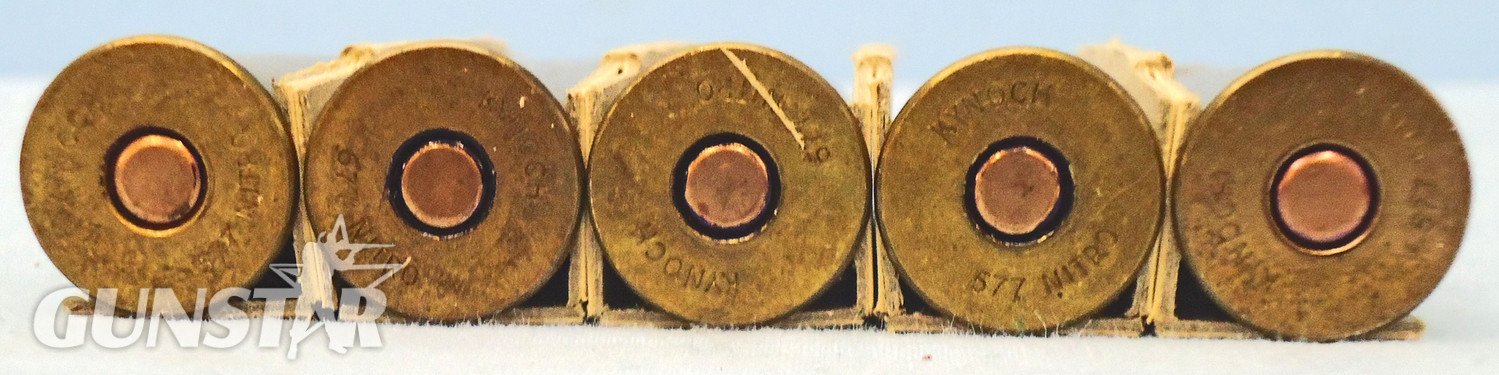 Kynoch INERT DEACTIVATED. British Original 5 Round Carton Of Kynoch .577 x 3 Inch Nitro Express Cartridges. - O 1952  Other Ammunition - {CATEGORY} in 
