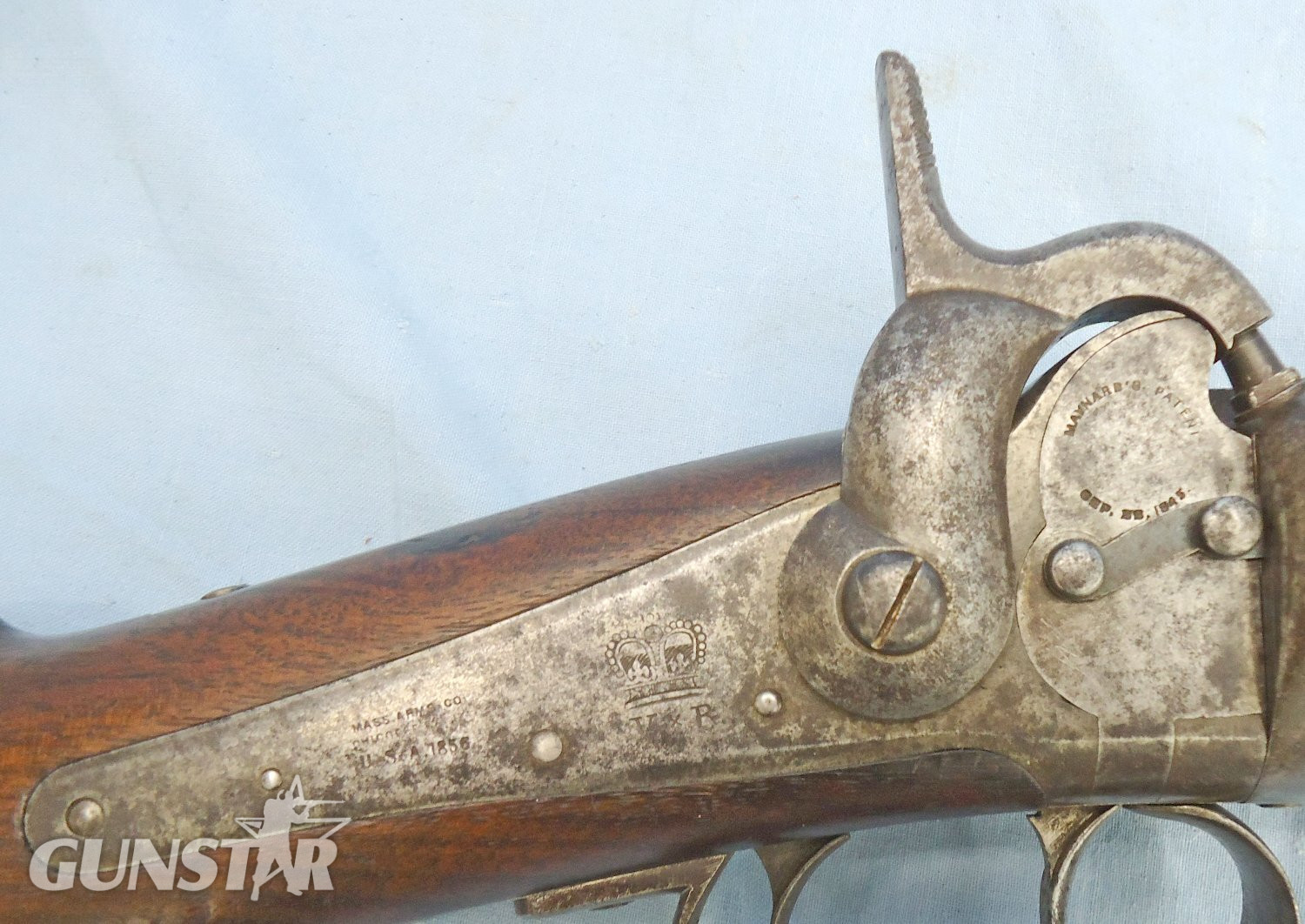 {CATEGORY} - Greene British, Greene .54” Caliber Caping Breech Loading Capping Carbine. Sn - 22570 Single Shot .54 Cal Muzzleloader Rifle in 