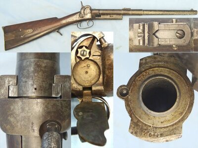 Greene British, Greene .54” Caliber Caping Breech Loading Capping Carbine. Sn - 22570 Single Shot .54 Cal Muzzleloader Rifle
