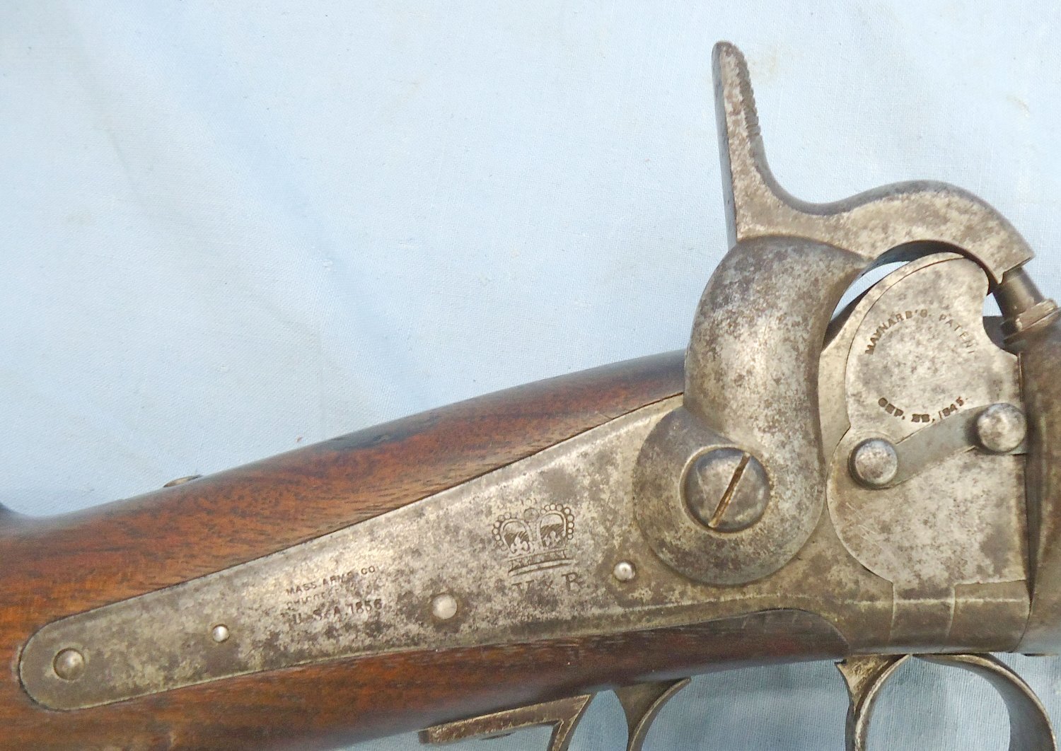 {CATEGORY} - Greene British, Greene .54” Caliber Caping Breech Loading Capping Carbine. Sn - 22570 Single Shot .54 Cal Muzzleloader Rifle in 