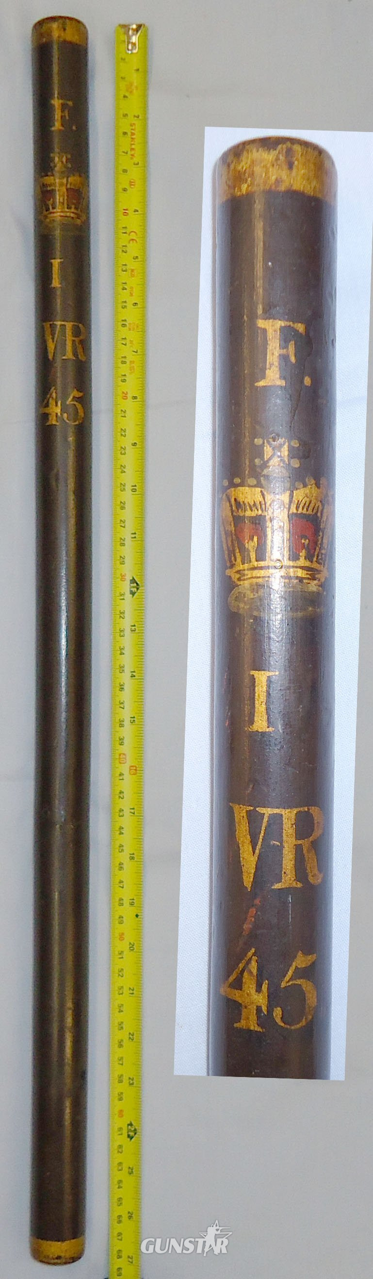 Large Victorian Police/ Magistrates Tip Staff Decorated To Fife (FI), Scotland With Queens Crown VR. Sn 11127. Large Victorian Police/ Magistrates Tip Staff Decorated To Fife (FI), Scotland With Queens Crown VR. Sn 11127. Antique & Militaria in 