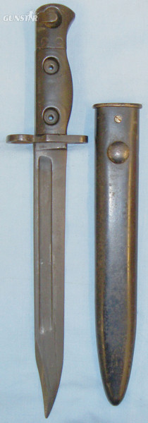 British L1A3 Bayonet and No5 MkII Scabbard. BAYO 293. Bayonet in 