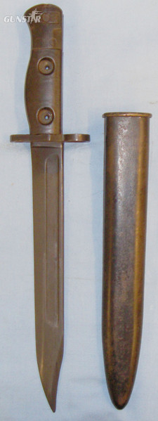  British L1A3 Bayonet and No5 MkII Scabbard. BAYO 293. Bayonet