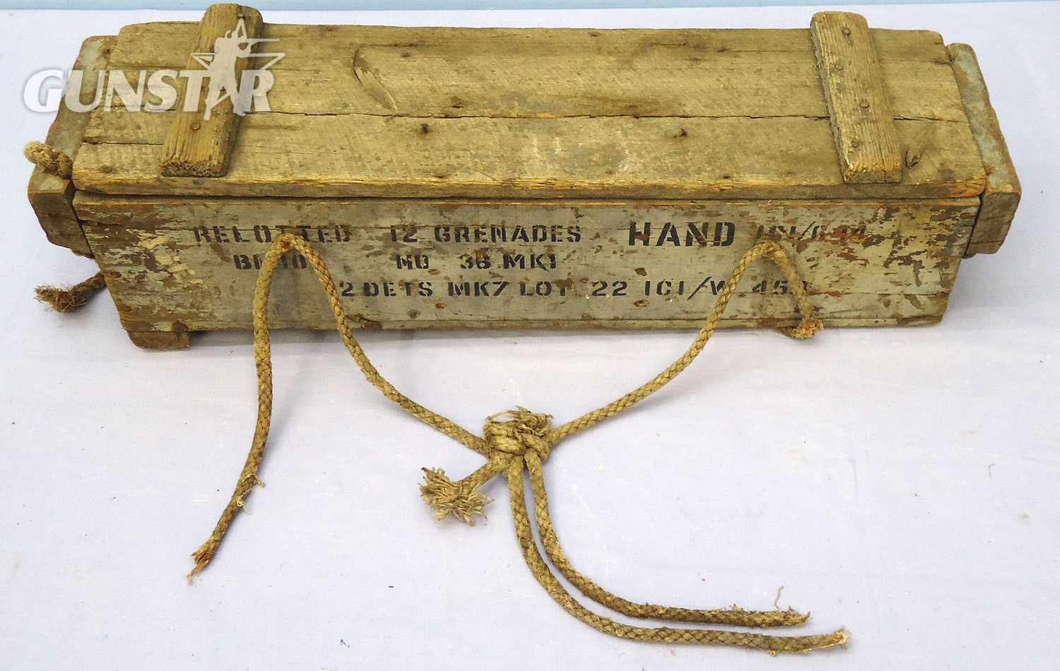 British, WW2 Era, Mills No 36 Hand Grenade Wooden Box G.36 Mark I For 12 36 M grenades and accessories. Sn - 21195 British, WW2 Era, Mills No 36 Hand Grenade Wooden Box G.36 Mark I For 12 36 M grenades and accessories. Sn - 21195  Other Ammunition - {CATEGORY} in 
