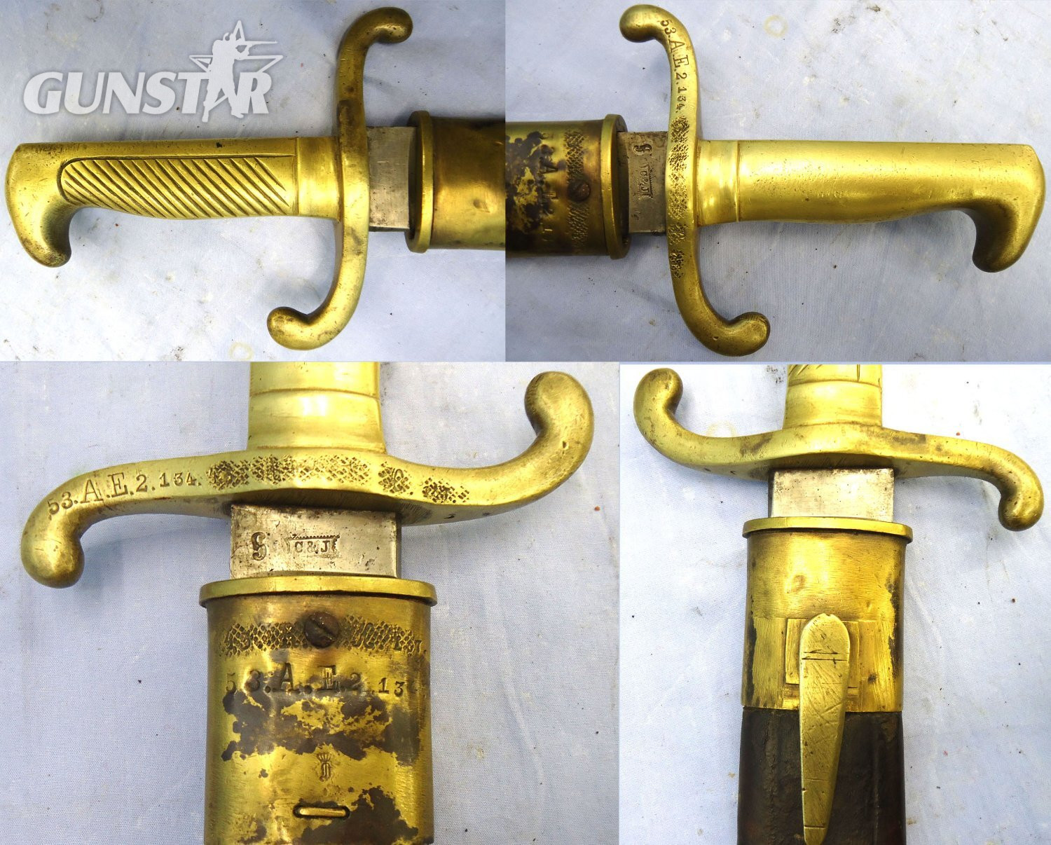  Prussian 1864 Pattern Infantry Pioneer’s Short Sword Faschinenmesser Infantry Sidearm by Clemen & Jung, Solingen & scabbard, Regiment Marked 35.AC (35th (Brandenburg) Fusiliers (Prince Henry of Prussia)). Sn 23478:102 Sword