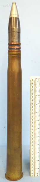 INERT DEACTIVATED Unfired German WW2 3.7cm SC/30 (37x380R) Round With An Unfired INERT DEACTIVATED Unfired German WW2 3.7cm SC/30 (37x380R) Round With An Unfired Antique & Militaria in 