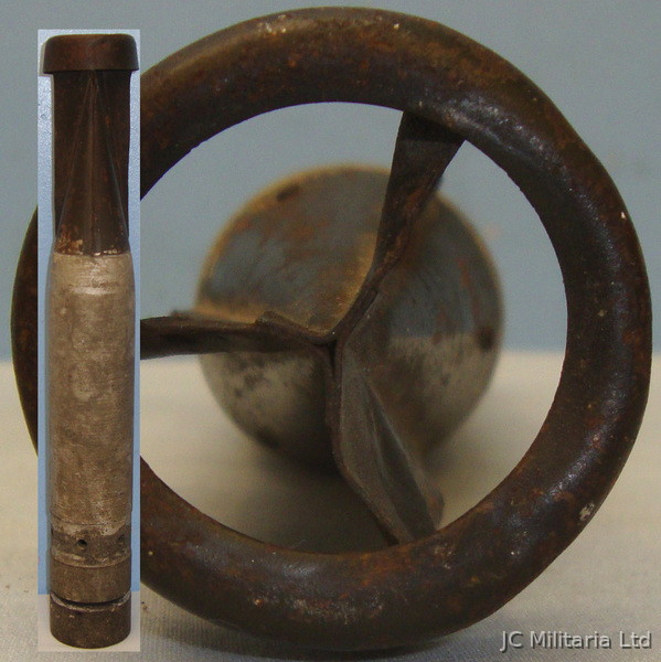 WW2 *Inert German Luftwaffe Incendiary Bomb with fuse. 0 966. WW2 *Inert German Luftwaffe Incendiary Bomb with fuse. 0 966.  Other Ammunition