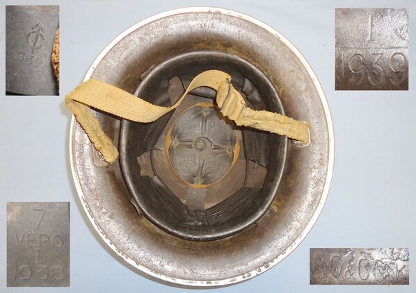  WWII Dated British Military Mark I ‘Tommy’ Helmet with Original Liner and Manufacturer Marked Rubery Owen & Co Ltd of Leeds. HE 848. WWII Dated British Military Mark I ‘Tommy’ Helmet with Original Liner and Manufacturer Marked Rubery Owen & Co Ltd of Leeds. HE 848. Antique & Militaria