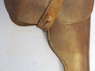 British WWI Period Leather Holster for the Webley .32 Semi Auto Pistol. - L 503 British WWI Period Leather Holster for the Webley .32 Semi Auto Pistol. - L 503 Care & Storage