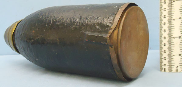 INERT DEACTIVATED. British Early WW1 4 Inch Light Trench Mortor With No. 31 Fuse INERT DEACTIVATED. British Early WW1 4 Inch Light Trench Mortor With No. 31 Fuse Antique & Militaria