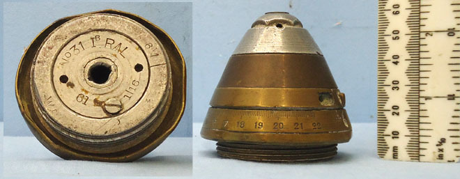  INERT DEACTIVATED. British Early WW1 4 Inch Light Trench Mortor With No. 31 Fuse INERT DEACTIVATED. British Early WW1 4 Inch Light Trench Mortor With No. 31 Fuse Antique & Militaria