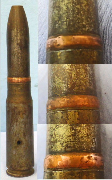  INERT DEACTIVATED. German, WW2, 1942 Dated 20 mm MK151/20 (20x82) Practice Cannon Round. - O 1876 INERT DEACTIVATED. German, WW2, 1942 Dated 20 mm MK151/20 (20x82) Practice Cannon Round. - O 1876  Other Ammunition