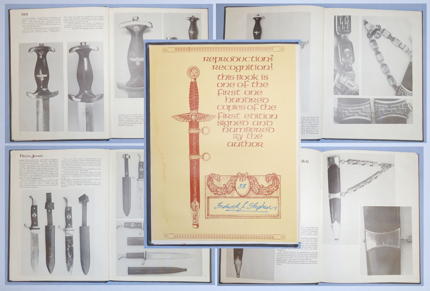 Scarce Signed 1st Edition* No58 of the first 100 Copies of Reproduction-Recognition by Fredrick J. Stephens. BO 463. Scarce Signed 1st Edition* No58 of the first 100 Copies of Reproduction-Recognition by Fredrick J. Stephens. BO 463. Other Accessory